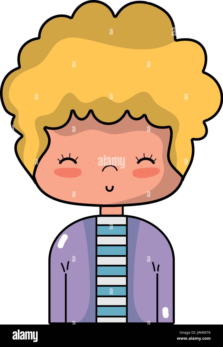cute man with hairstyle design and shirt Stock Vector Image & Art - Alamy