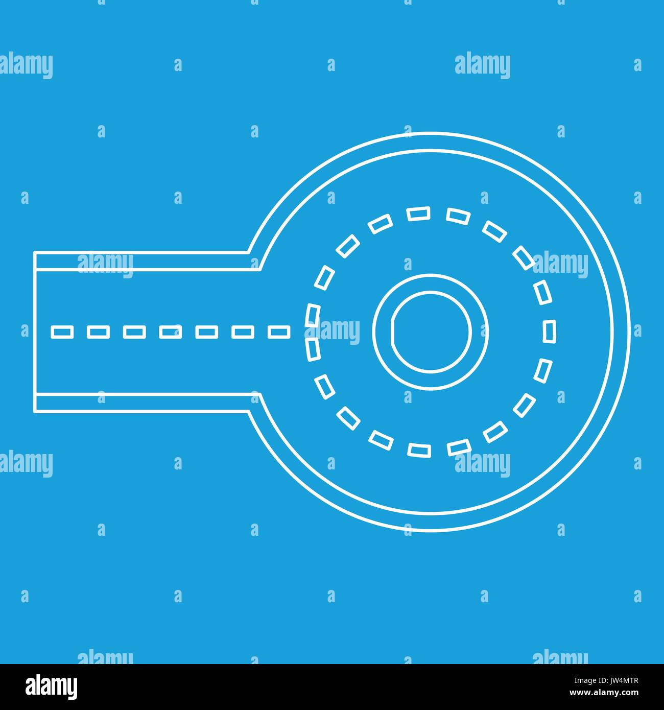 Asphalt road icon, outline style Stock Vector Image & Art - Alamy