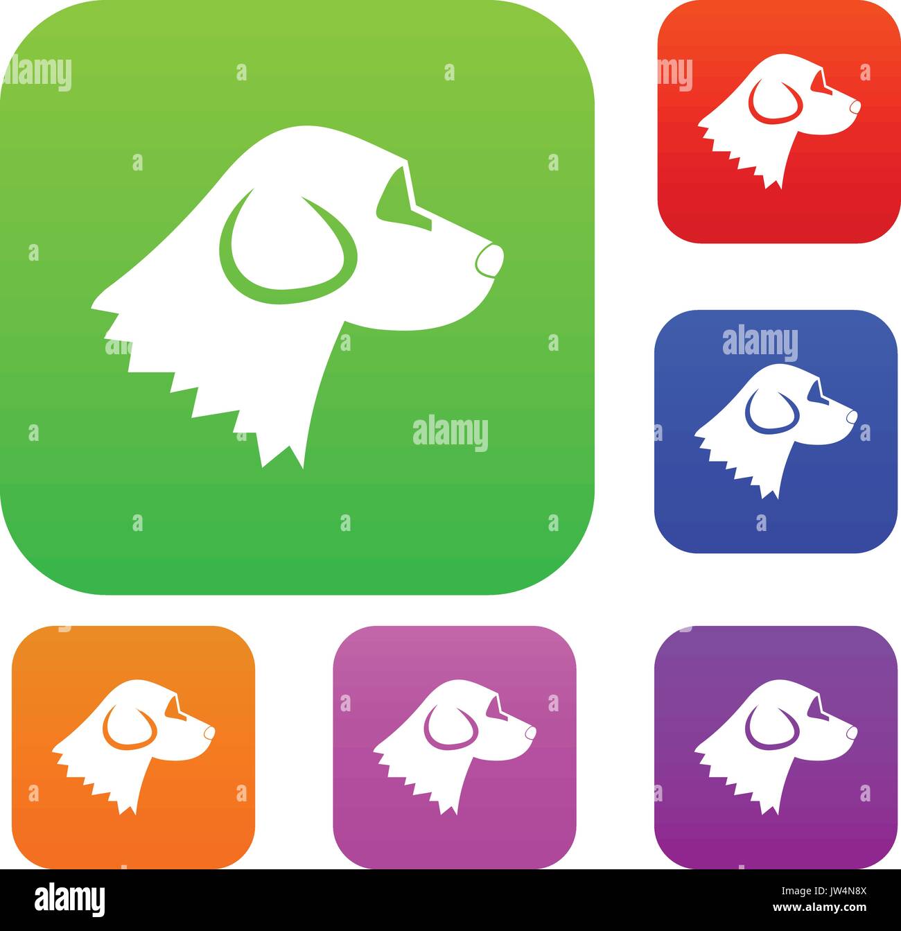 Beagle dog set collection Stock Vector Image & Art - Alamy