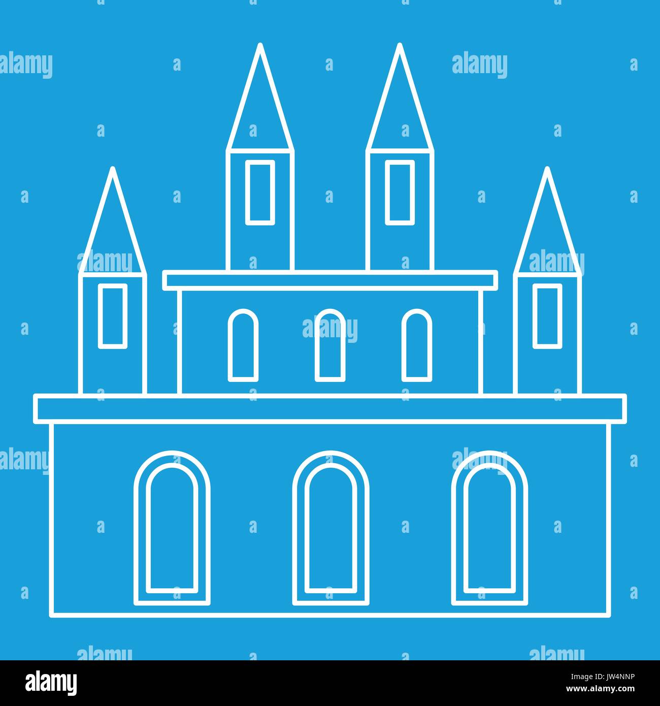 Royal castle icon, outline style Stock Vector Image & Art - Alamy