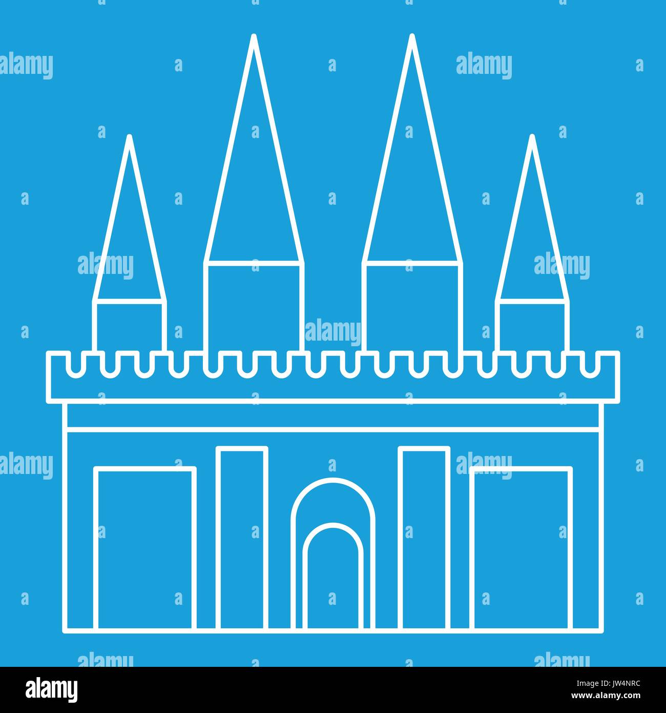Kingdom palace icon, outline style Stock Vector Image & Art - Alamy