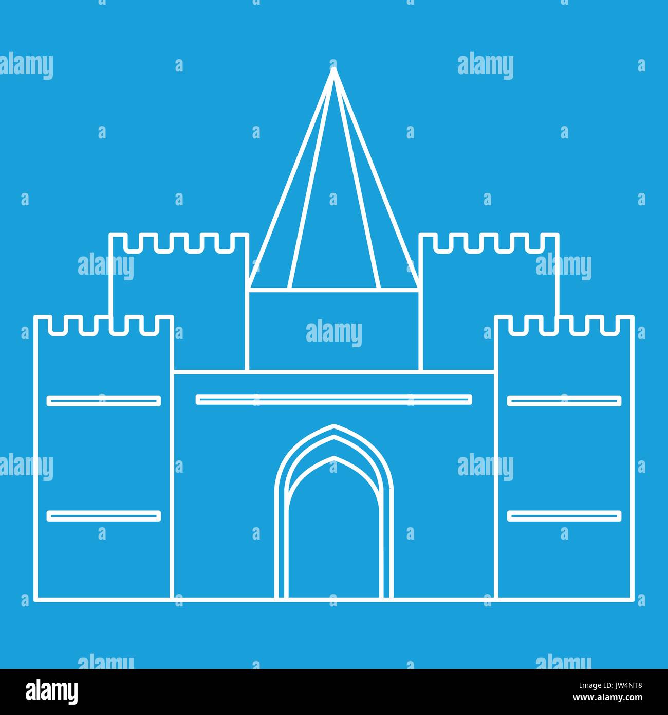 Royal castle icon, outline style Stock Vector Image & Art - Alamy