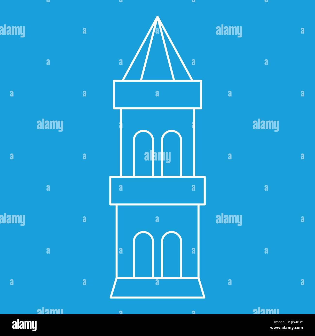Battle tower guarding the fortress icon Stock Vector Image & Art - Alamy