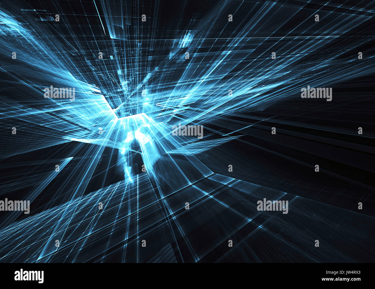 Abstract technology illustration, 3D illustration Stock Photo - Alamy