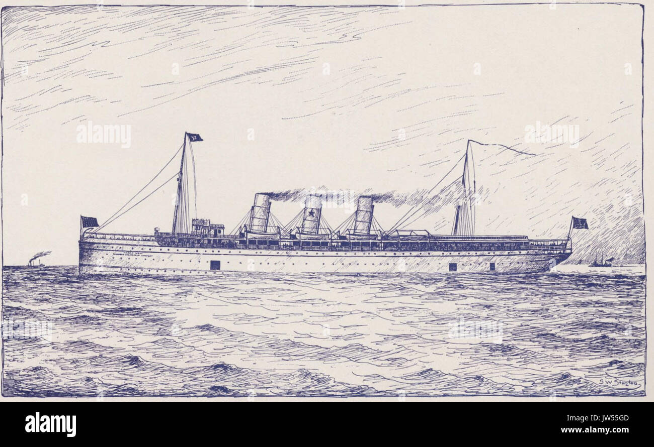 North West (steamship 1894) 01 Stock Photo