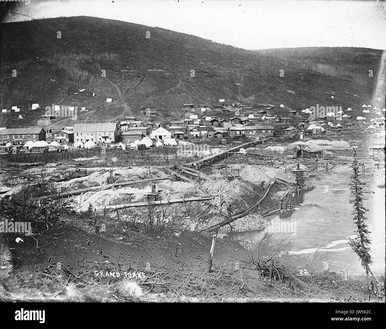 Map of forks Black and White Stock Photos & Images Alamy