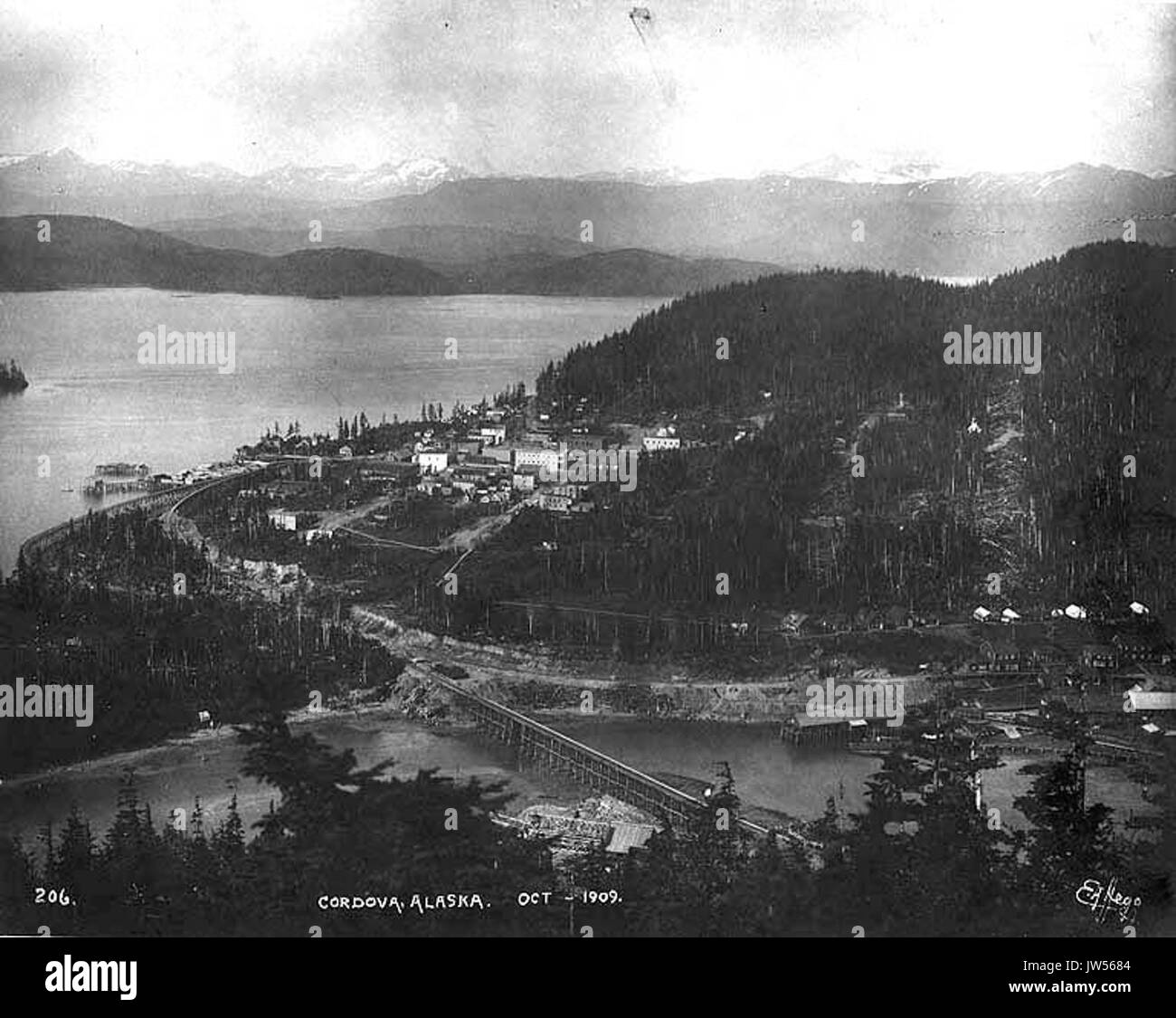 Cordova, Alaska, October 1909 (HEGG 345 Stock Photo Alamy