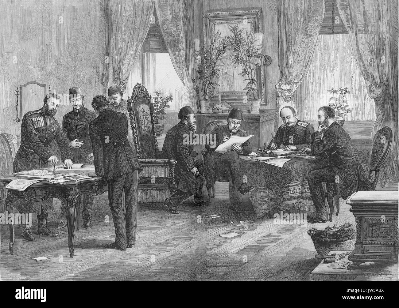 Treaty of San Stefano Stock Photo Alamy