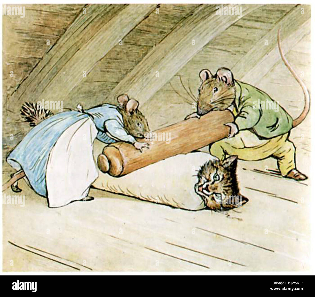 The Roly Poly Pudding Tom Kitten Stock Photo Alamy