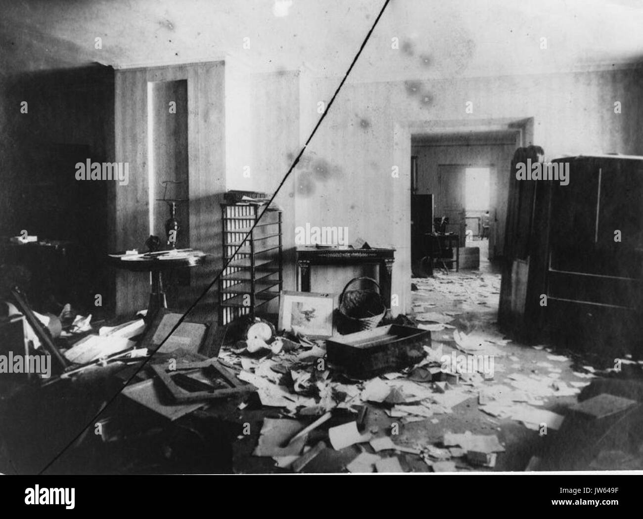 Winter Palace after the seizure by squads of the Soviet Military ...