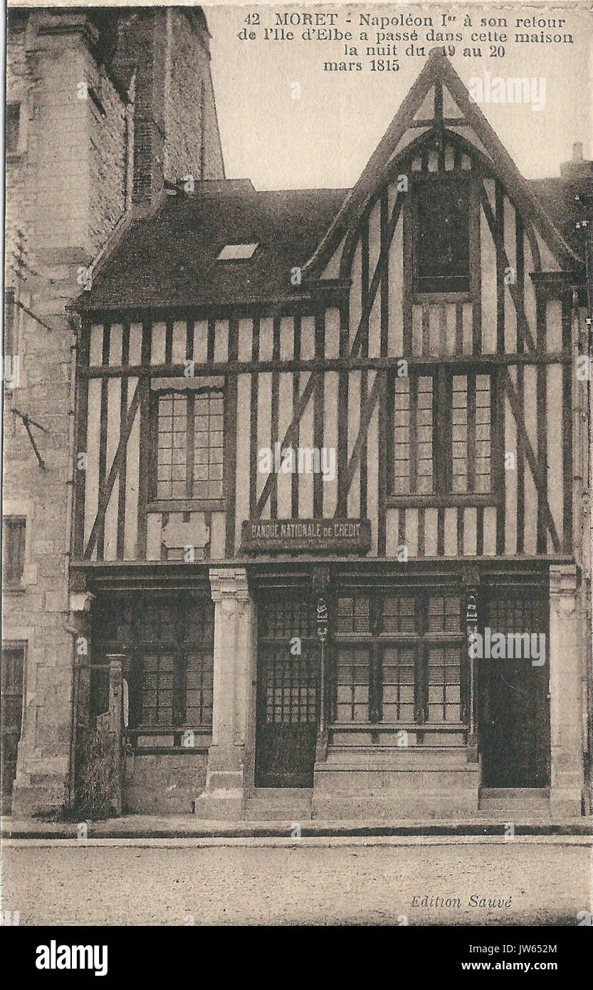 moret-sur-loing-fr-77-vers-1925-cpa-12-stock-photo-alamy