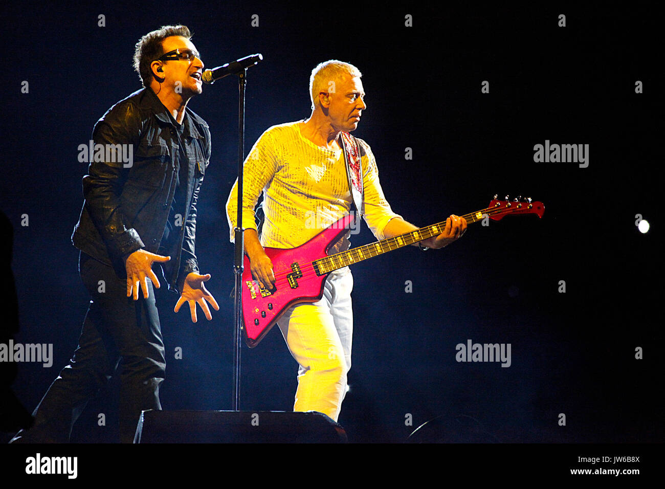 U2 performing The 360 Tour at Lincoln Financial Field in Philadelphia, Pa on July 14, 2011  © Star Shooter / MediaPunchInc Stock Photo