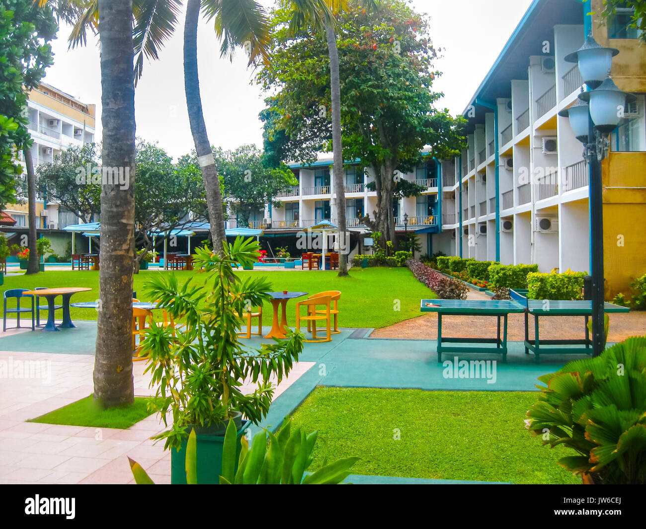 Negombo, Sri Lanka - April 29, 2009: The hotel Camelot Beach Hotel Stock  Photo - Alamy