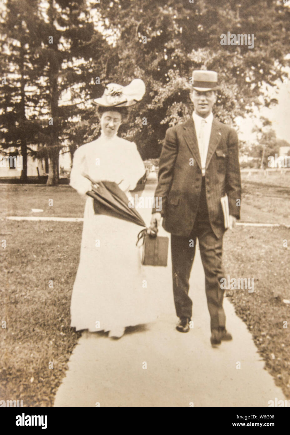 Old photo from 1907 to 1908 In the US state of Minnesota Stock Photo