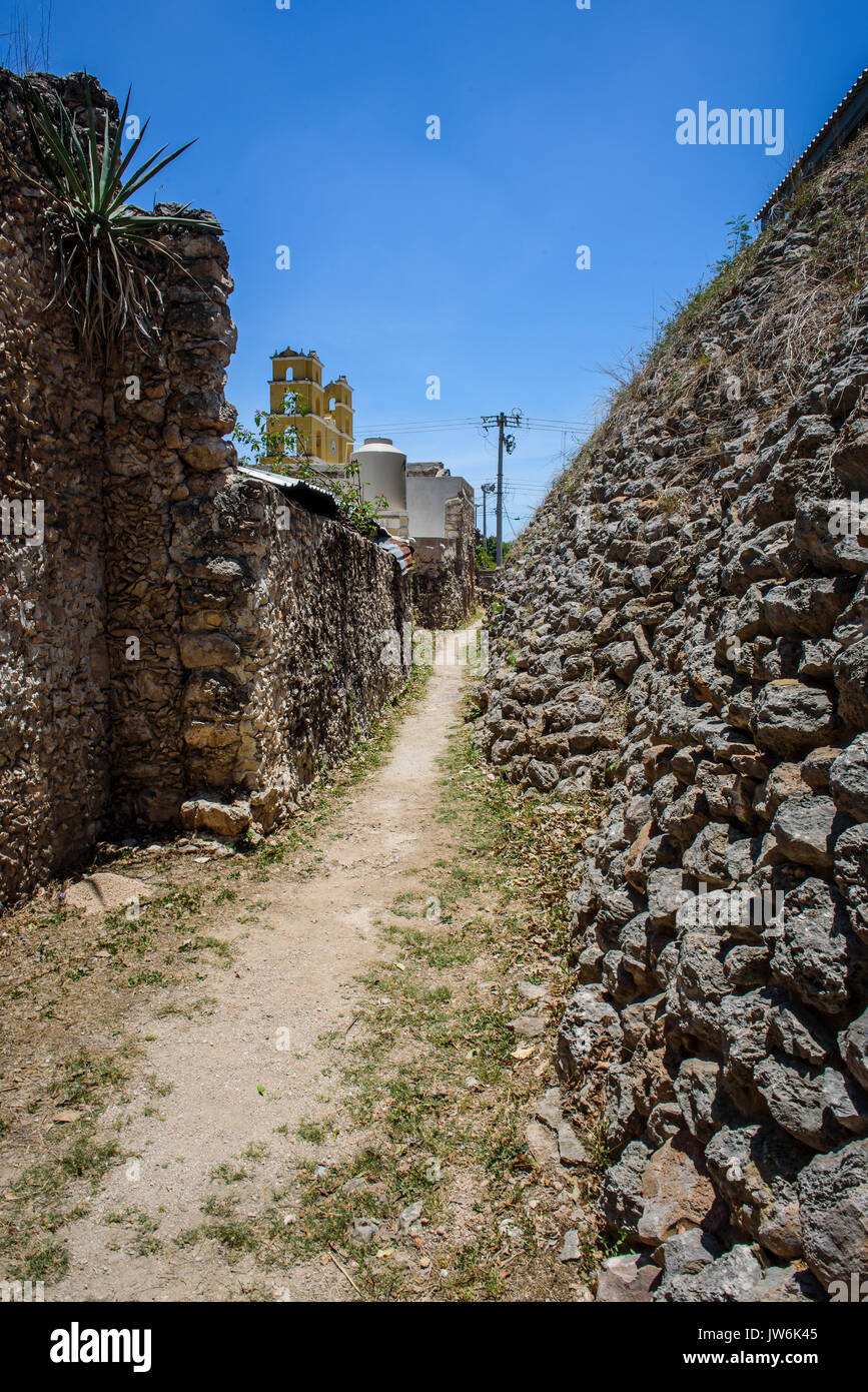 Acanceh archeological site, Acanceh, Yucatan state, Mexico Stock Photo