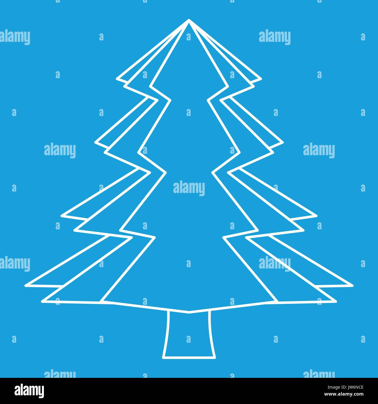 Spruce icon, outline style Stock Vector Image & Art - Alamy