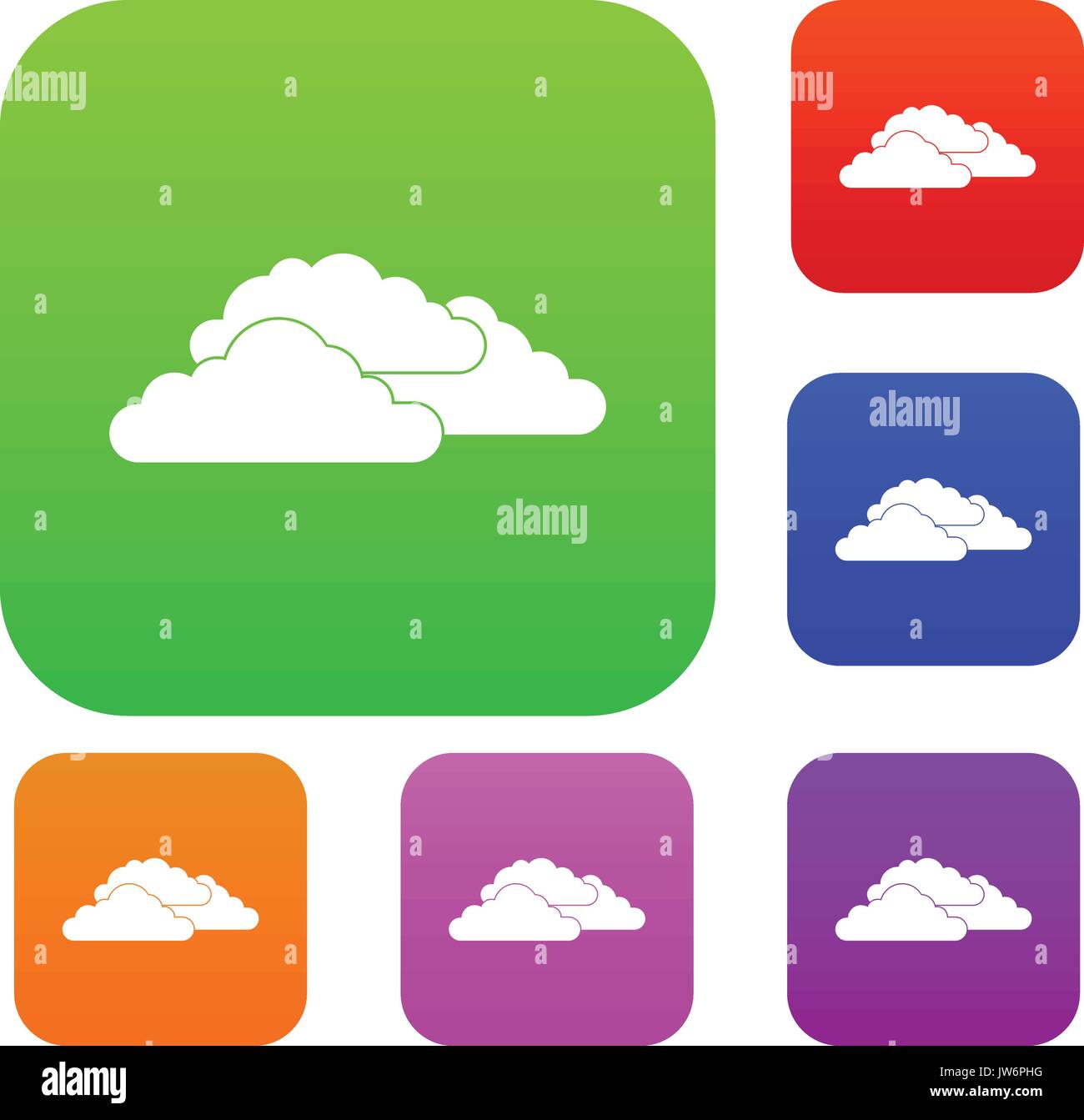 Clouds set collection Stock Vector Image & Art - Alamy