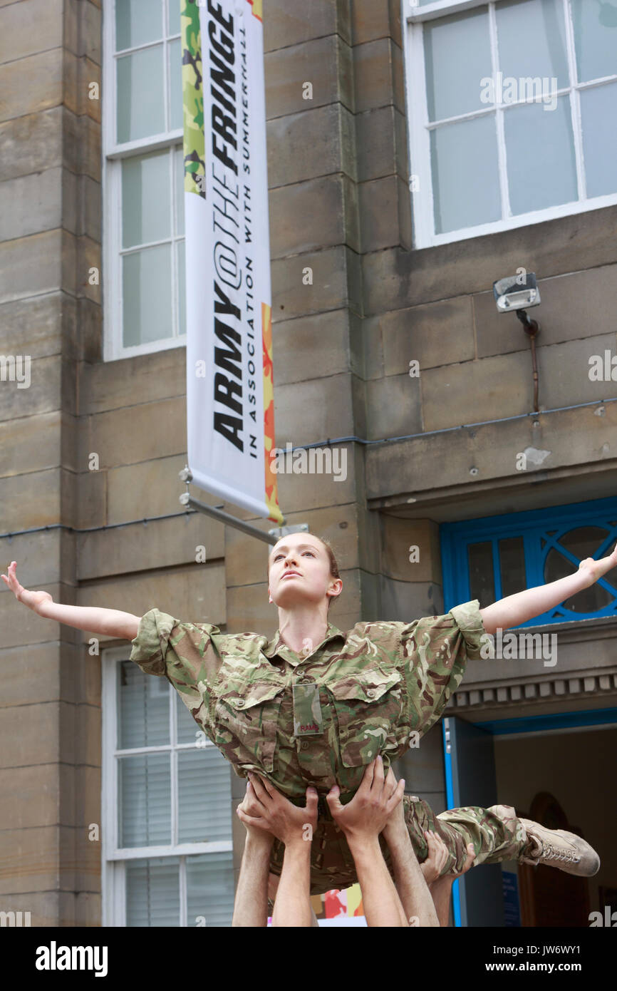 Edinburgh, Scotland 11th August. Head of the Army in Scotland Welcomes Performances for New Fringe Venue. (Venue 210) Brigadier Gary Deakin Welcomed performers to the history Hepburn House for the opening of the Army's first ever Edinburgh Festival Fringe Venue. Edinburgh . Pako Mera/Alamy Live News Stock Photo