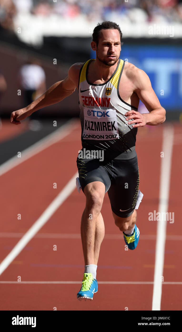 London, UK. 11th Aug, 2017. German decathlete Kai Kazmirek in action ...