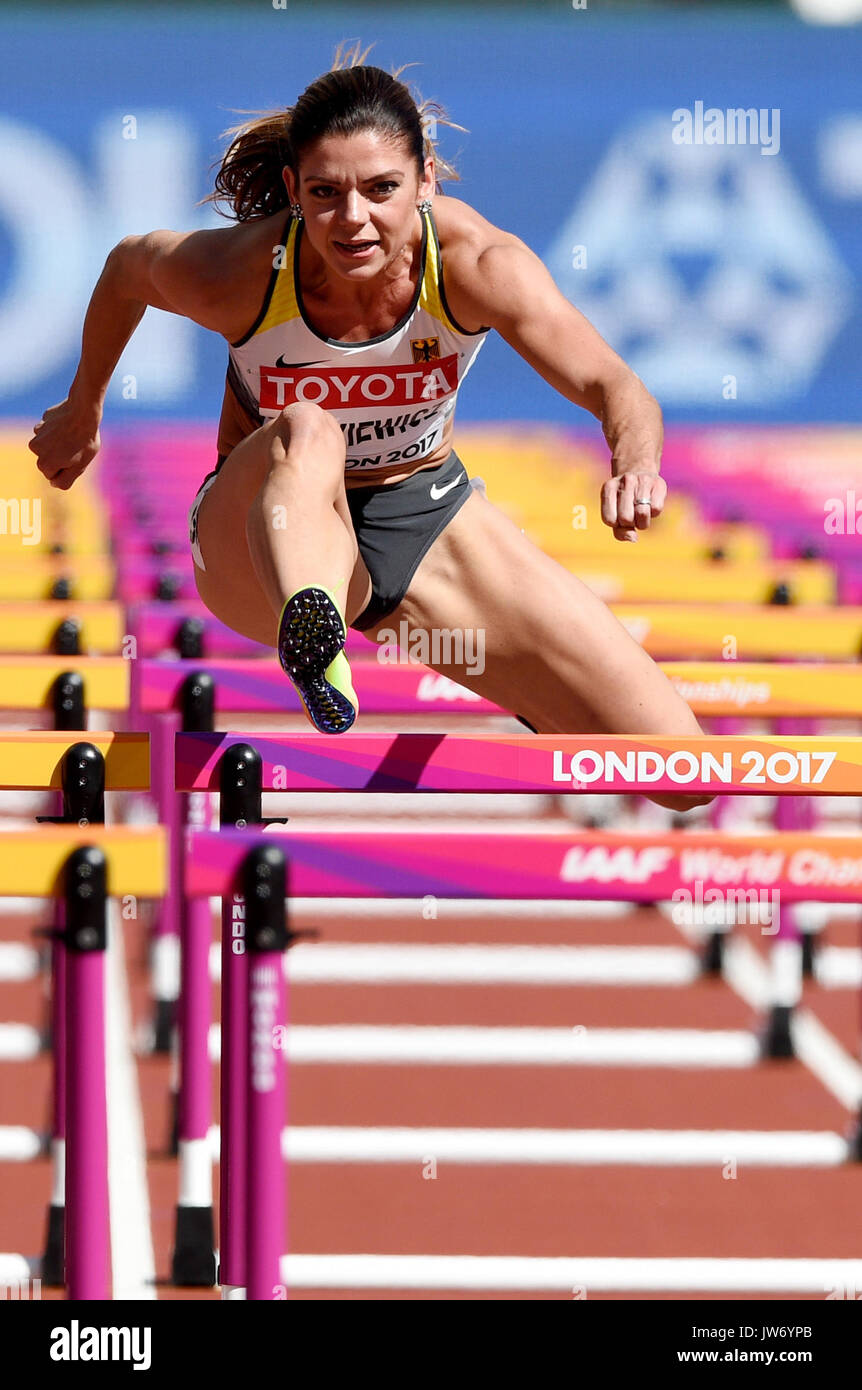 London, UK. 11th Aug, 2017. The German athlete Pamela Dutkiewicz in