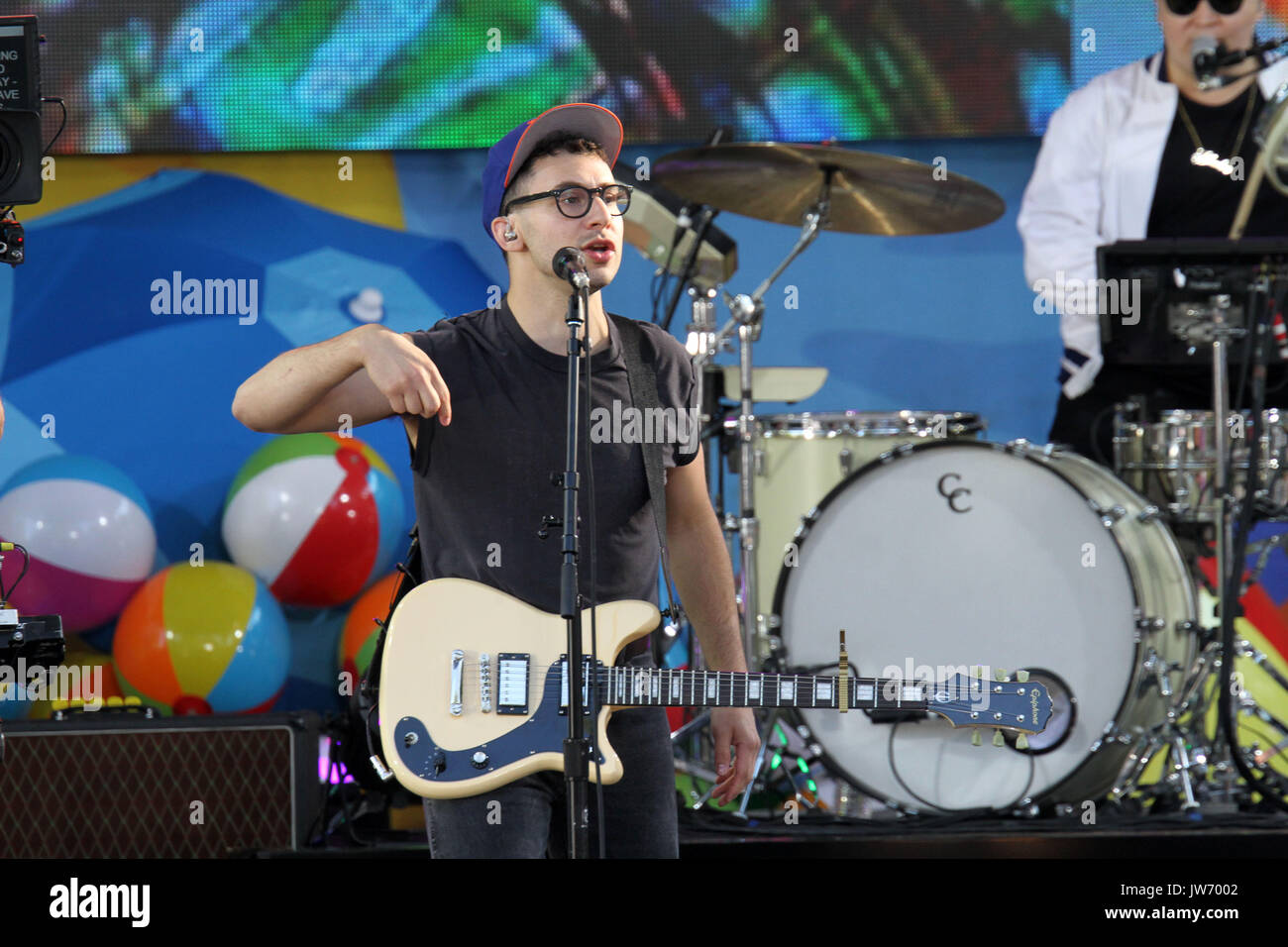 New York, New York, USA. 11th Aug, 2017. The Bleachers perform for The