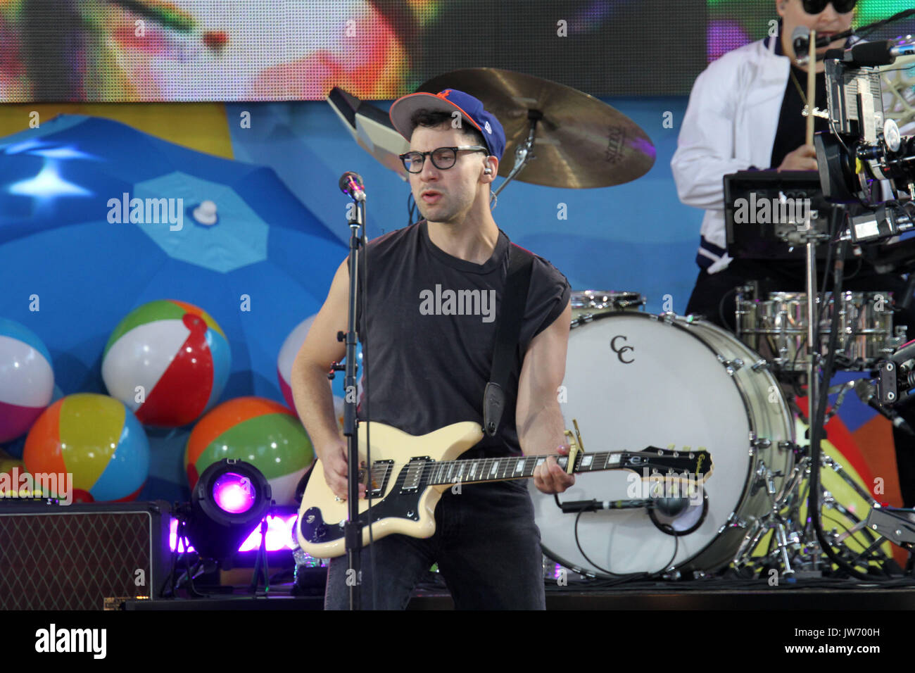 New York, New York, USA. 11th Aug, 2017. The Bleachers perform for The Good Morning America