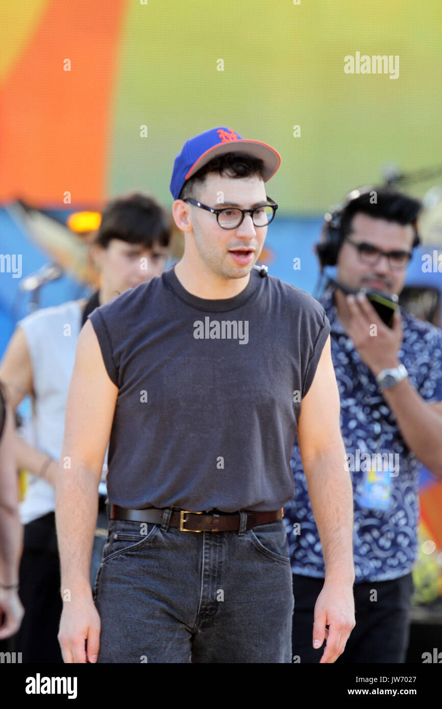 New York, New York, USA. 11th Aug, 2017. The Bleachers perform for The