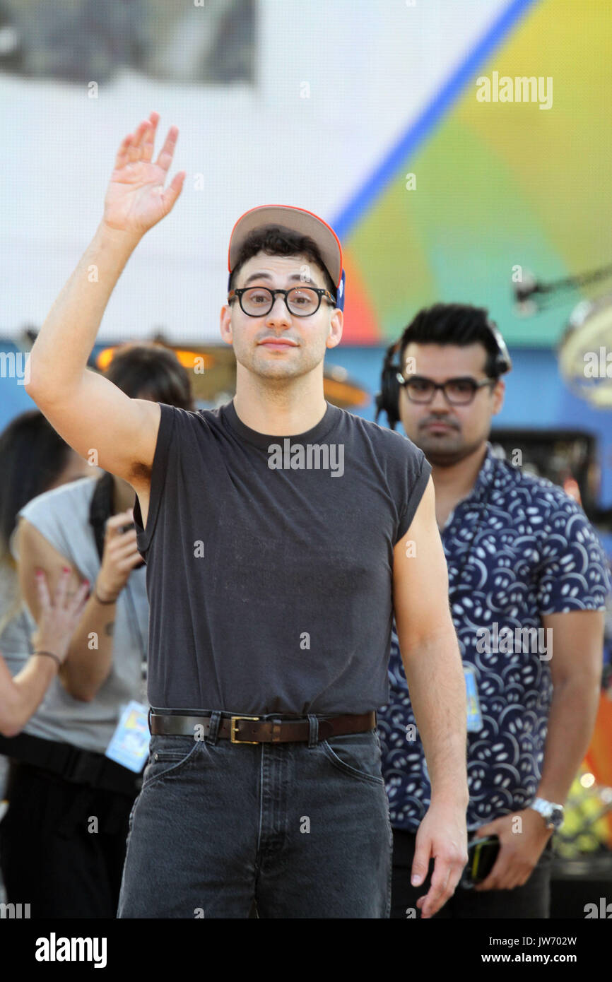 New York, New York, USA. 11th Aug, 2017. The Bleachers perform for The