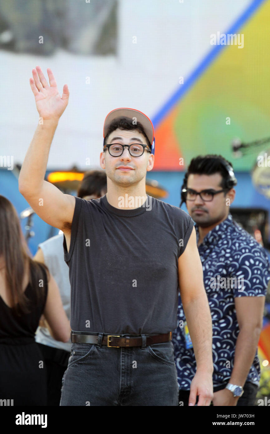 New York, New York, USA. 11th Aug, 2017. The Bleachers perform for The