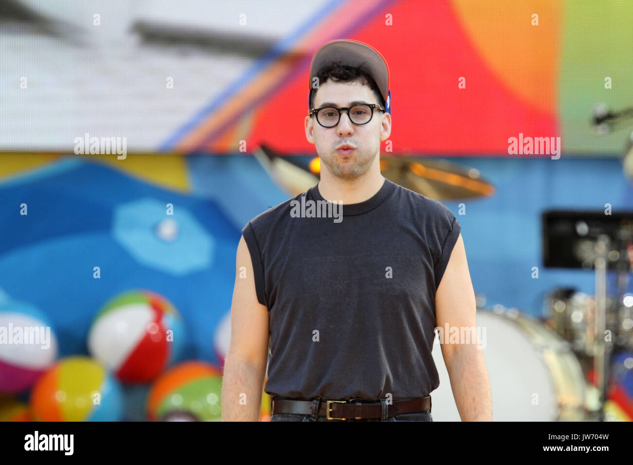 New York, New York, USA. 11th Aug, 2017. The Bleachers perform for The