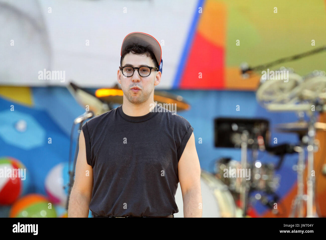 New York, New York, USA. 11th Aug, 2017. The Bleachers perform for The Good Morning America