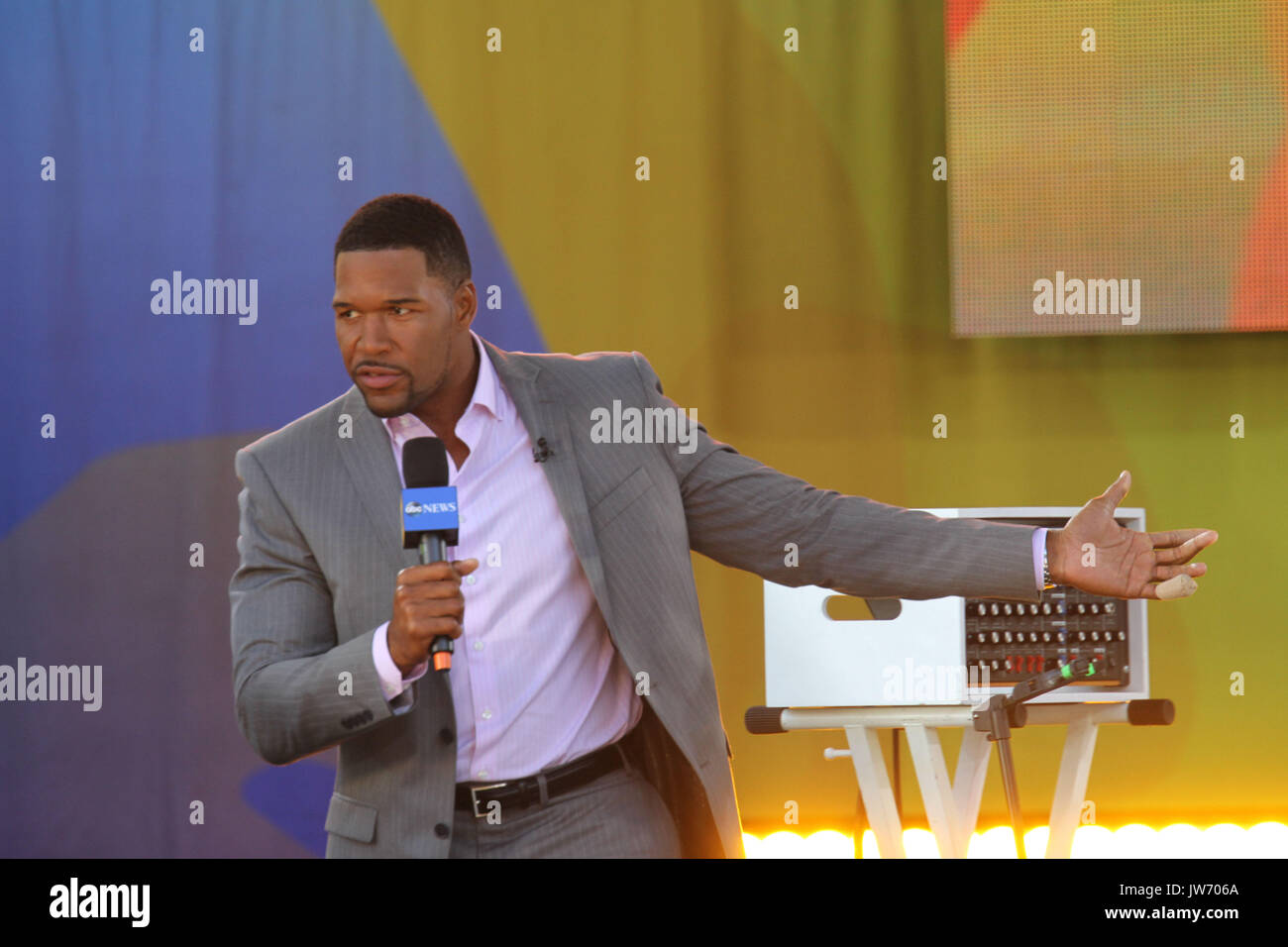 New York, New York, USA. 11th Aug, 2017. The Bleachers perform for The Good Morning America