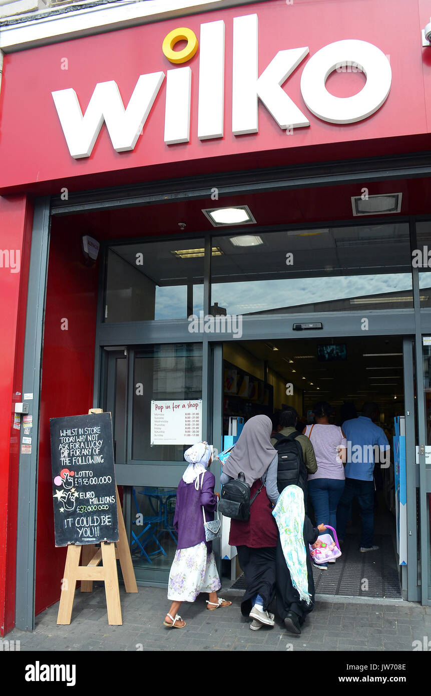 London, UK. 11th August, 2017. Wilko puts 3,900 staff at risk of
