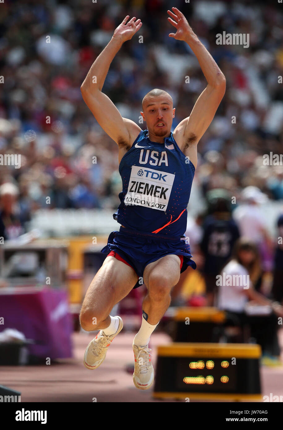 Zach Ziemek Long Jump, Decathlon World Athletics Championships 2017