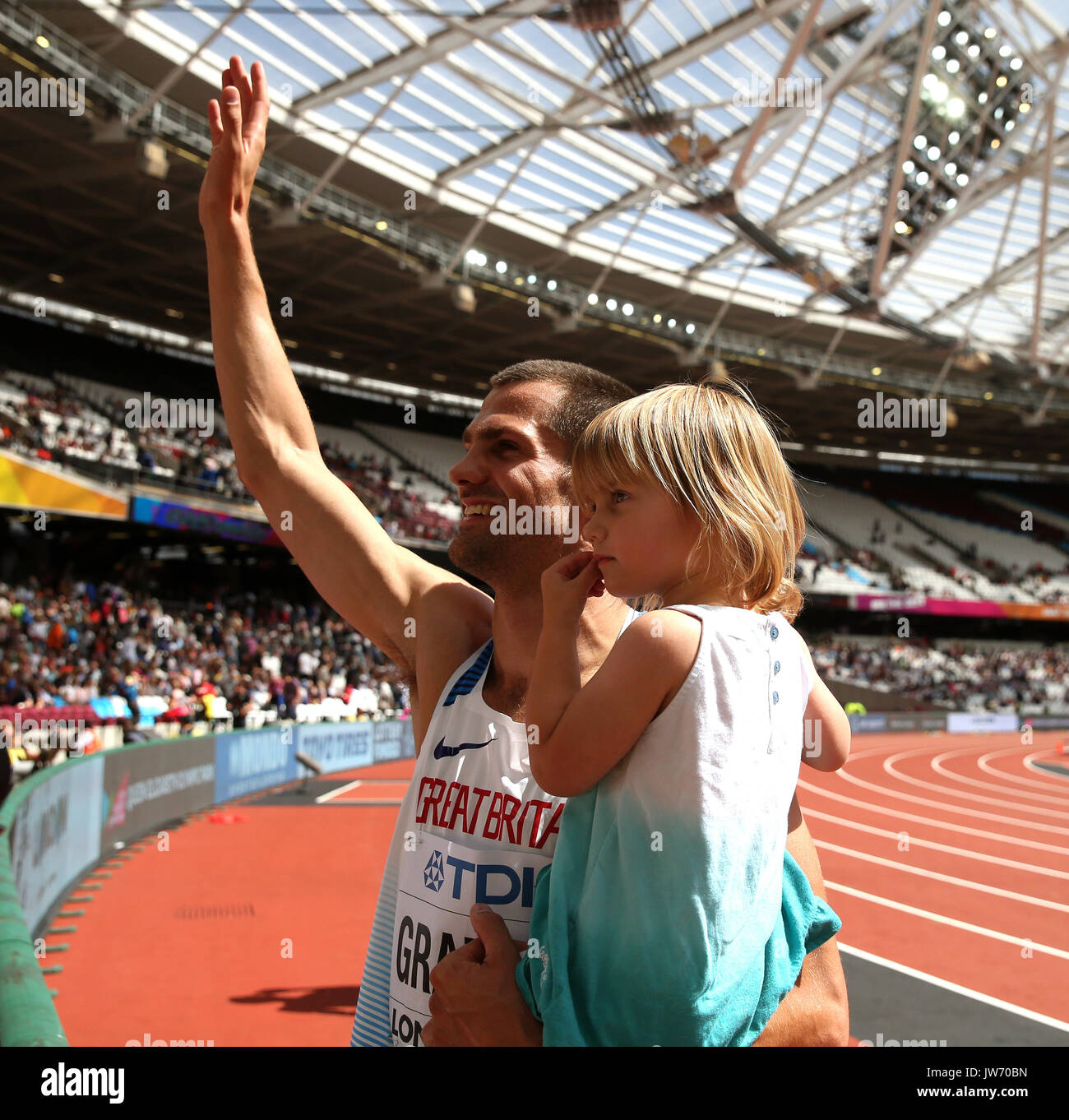 Robert Grabarz & Daughter High Jump World Athletics Championships 2017
