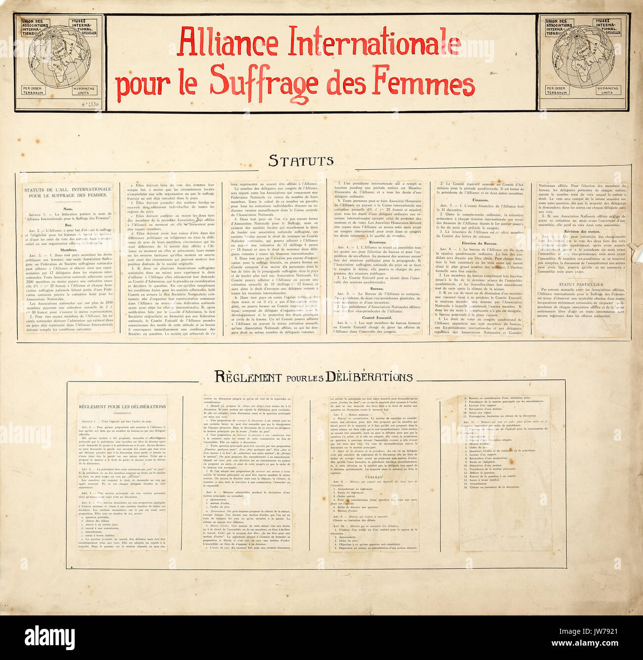 Alliance internationale pour le suffrage des femmes Stock Photo Alamy