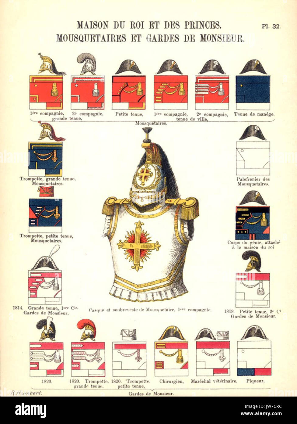 Les Uniformes De L'Armee Francaise 1690 1894 v 1 32 Stock Photo - Alamy