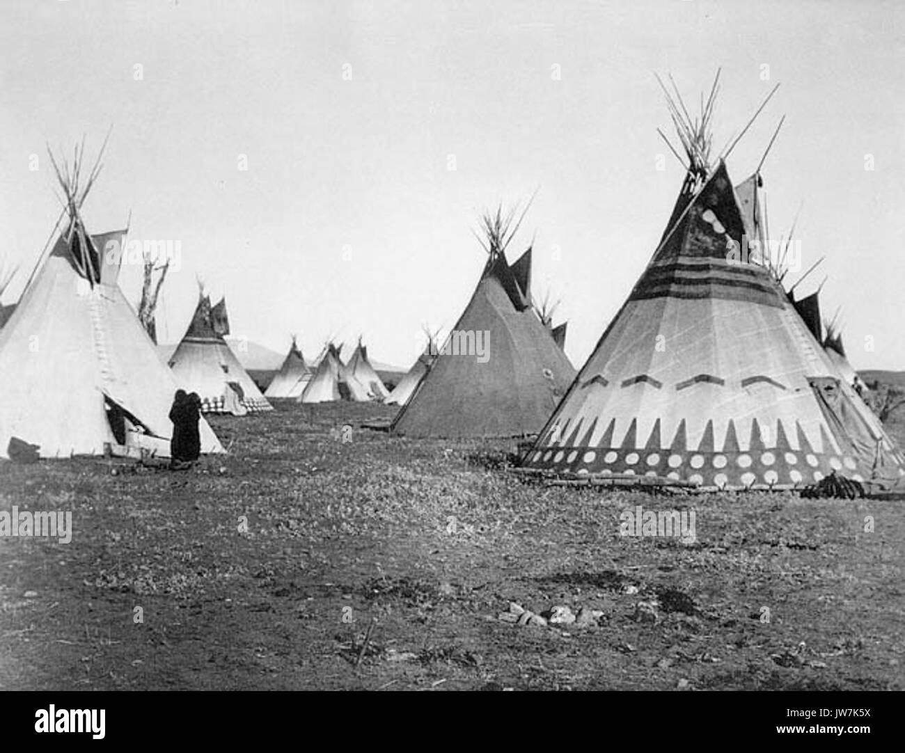 Water teepees Black and White Stock Photos & Images - Alamy