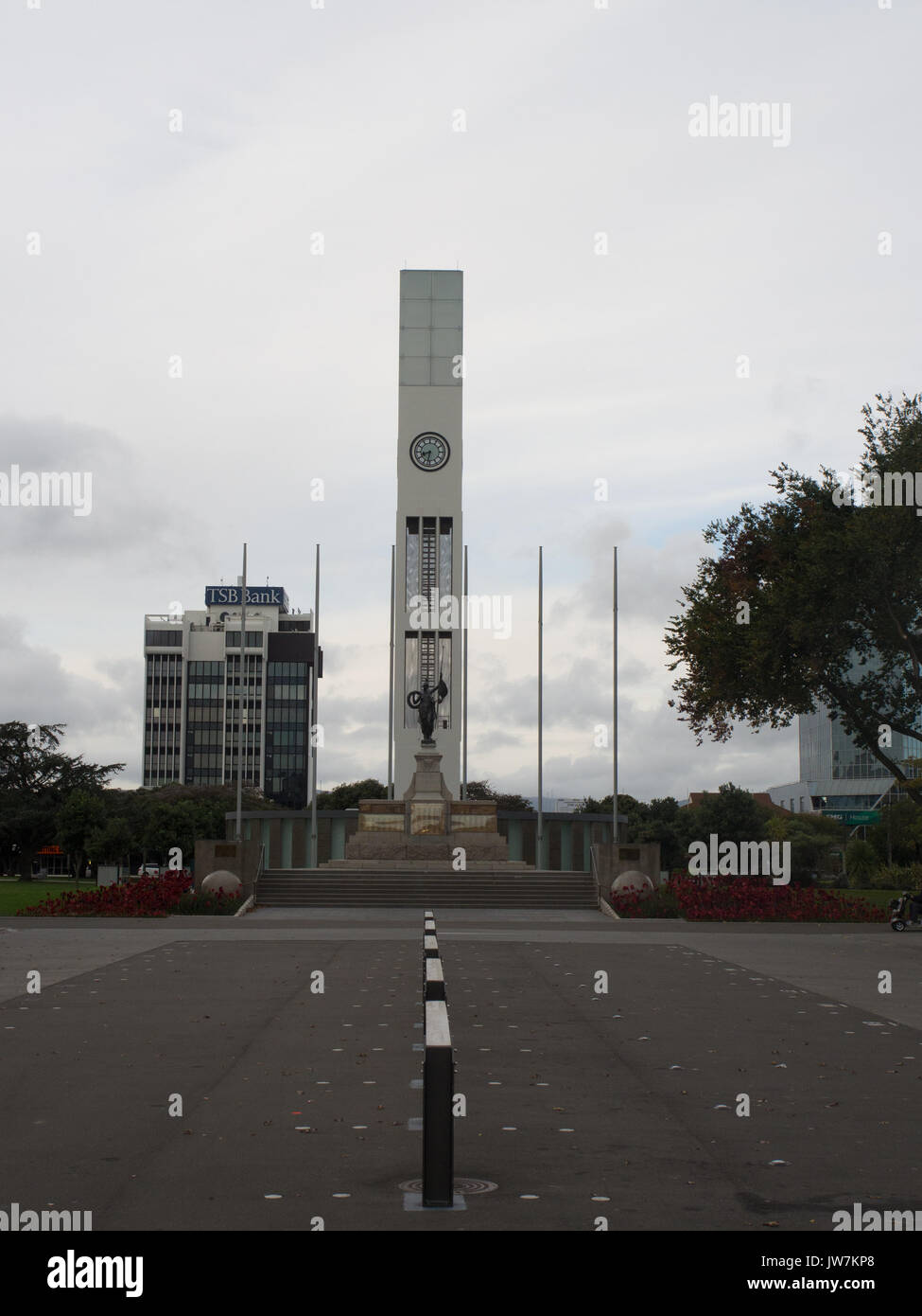 Palmerston North Clock Tower Stock Photo Alamy