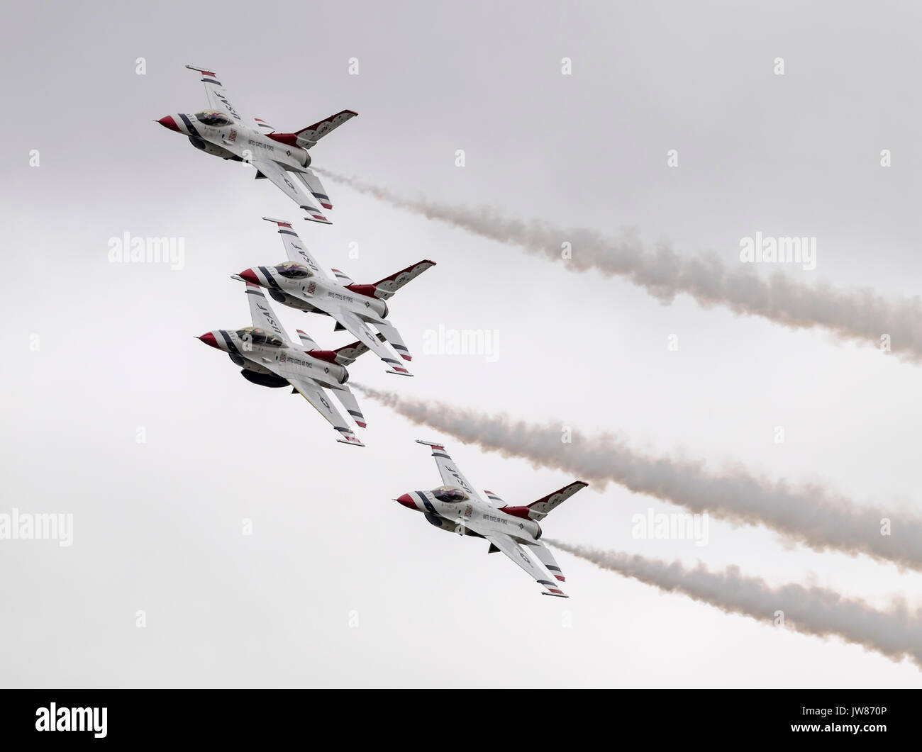 Thunderbirds Aerobatic Display Team, USAF Stock Photo Alamy