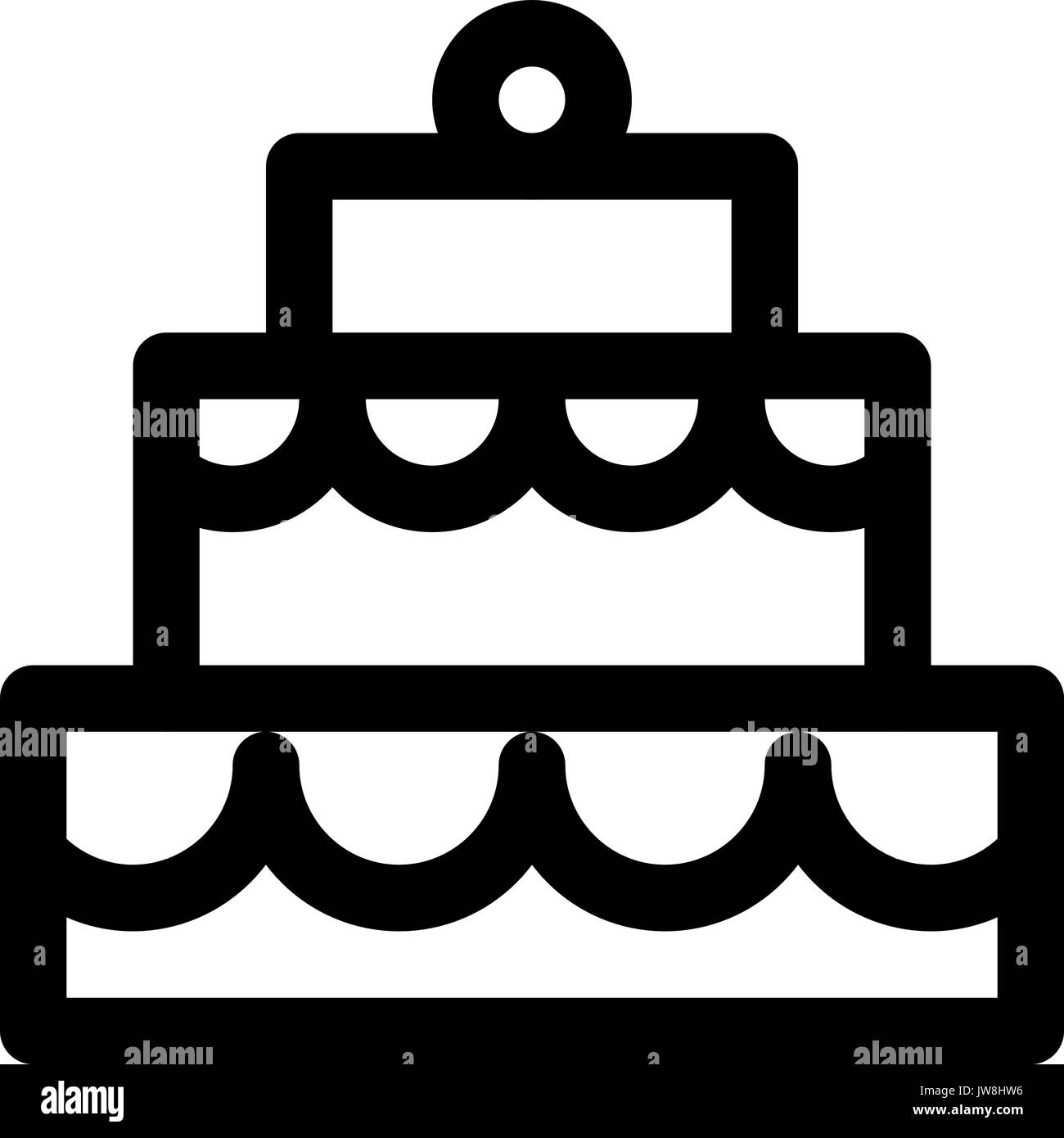 birthday cake Stock Vector