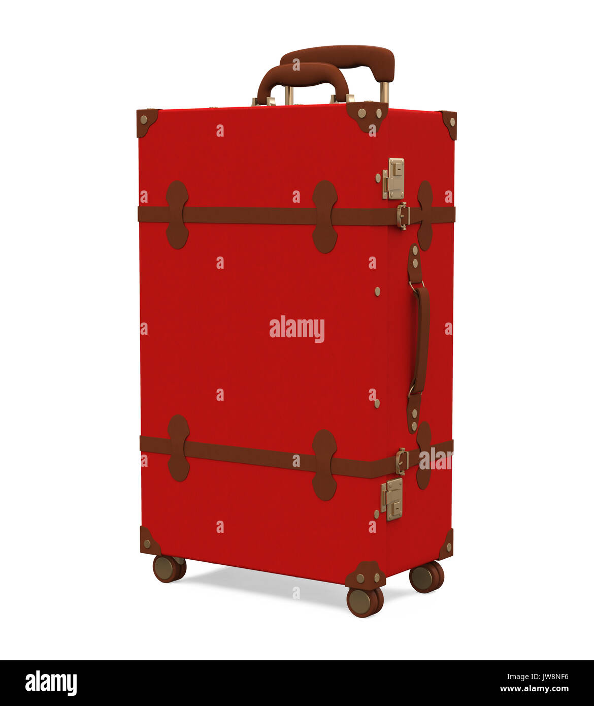 Vintage Suitcase Isolated Stock Photo Alamy