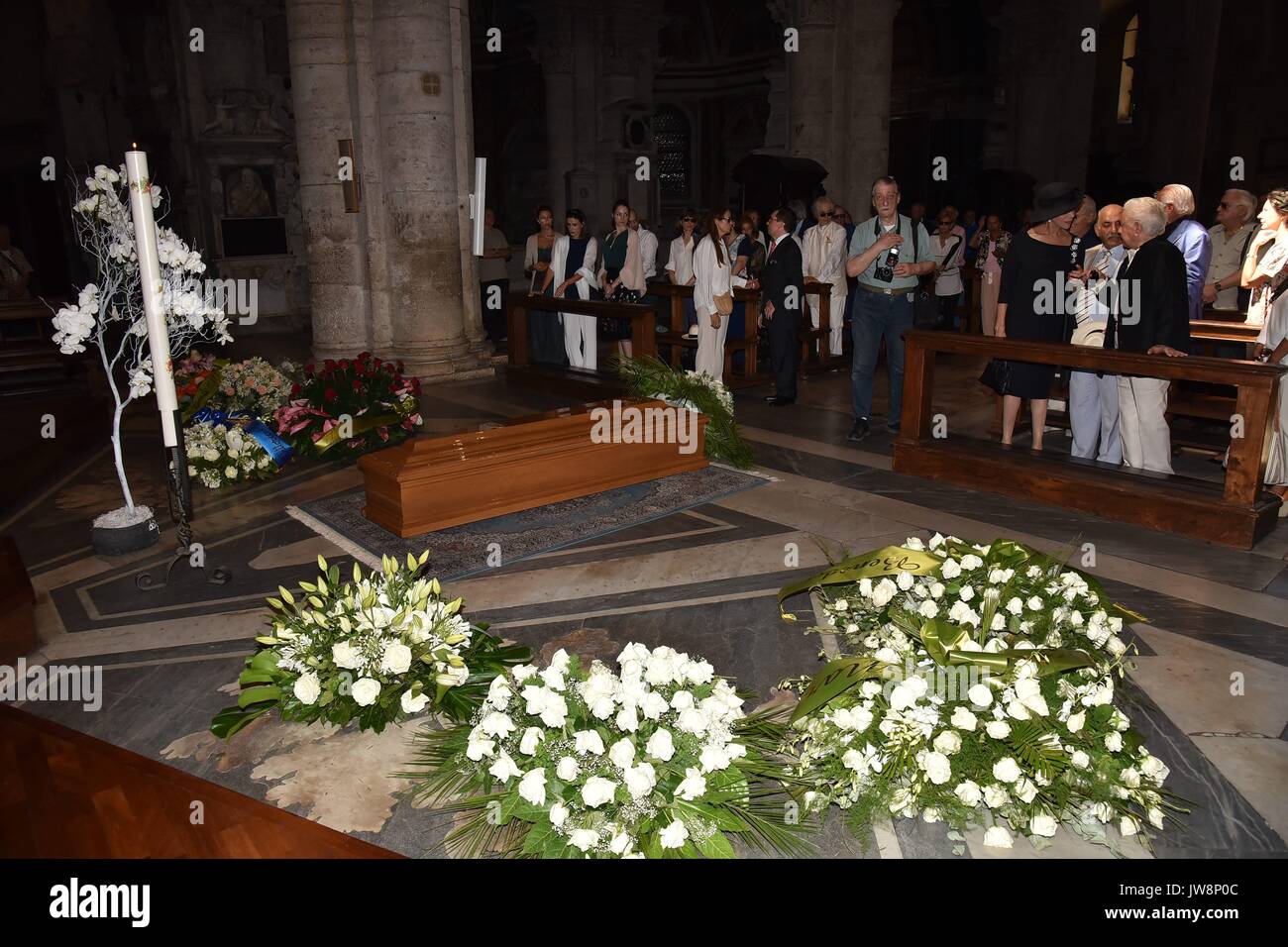 The funeral of Italian actress Elsa Martinelli at the Church of Santa Maria Del Popolo in Rome  Featuring: Atmosphere Where: Rome, Italy When: 11 Jul 2017 Credit: IPA/WENN.com  **Only available for publication in UK, USA, Germany, Austria, Switzerland** Stock Photo