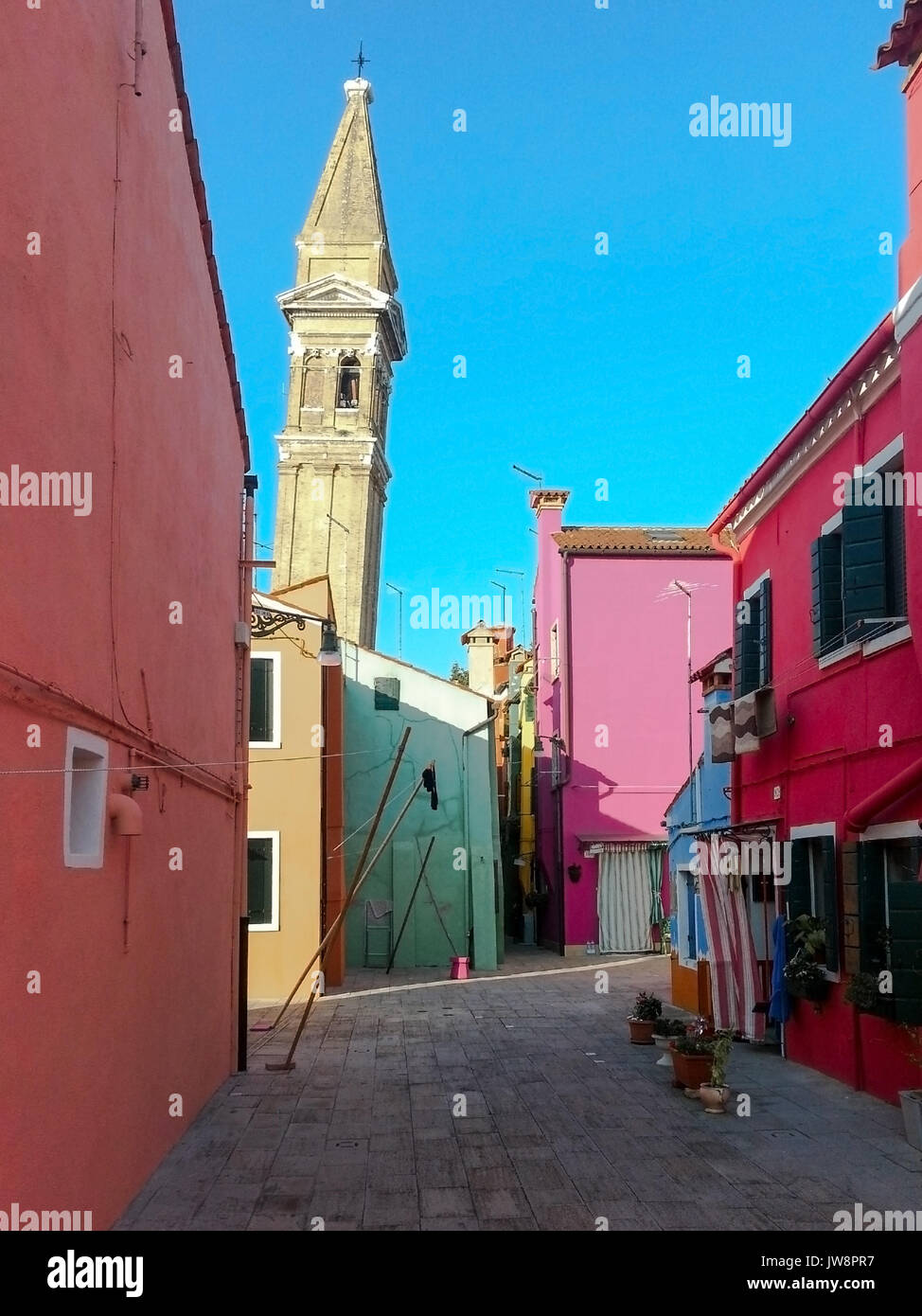 Venice Italy Rural colorful rural buildings of Island Burano Venice Italy Stock Photo - Alamy