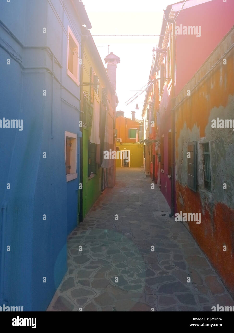 Venice Italy Rural colorful rural buildings of Island Burano Venice Italy Stock Photo - Alamy