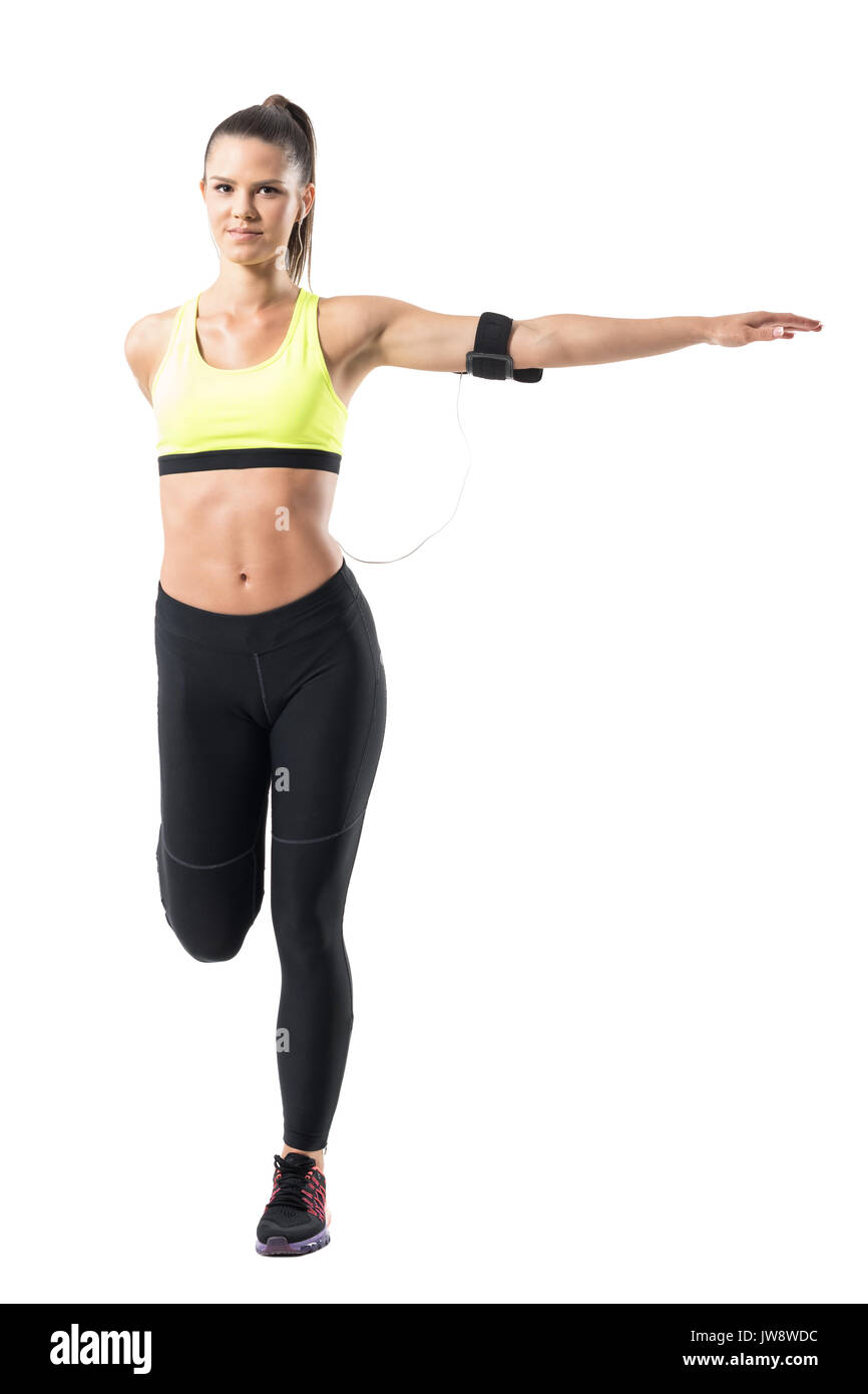 Runner Woman Isolated Running Fit Fitness Stock Photo 1215502264