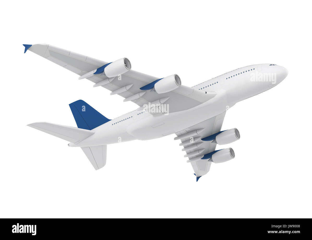Commercial Aircraft Isolated Stock Photo Alamy