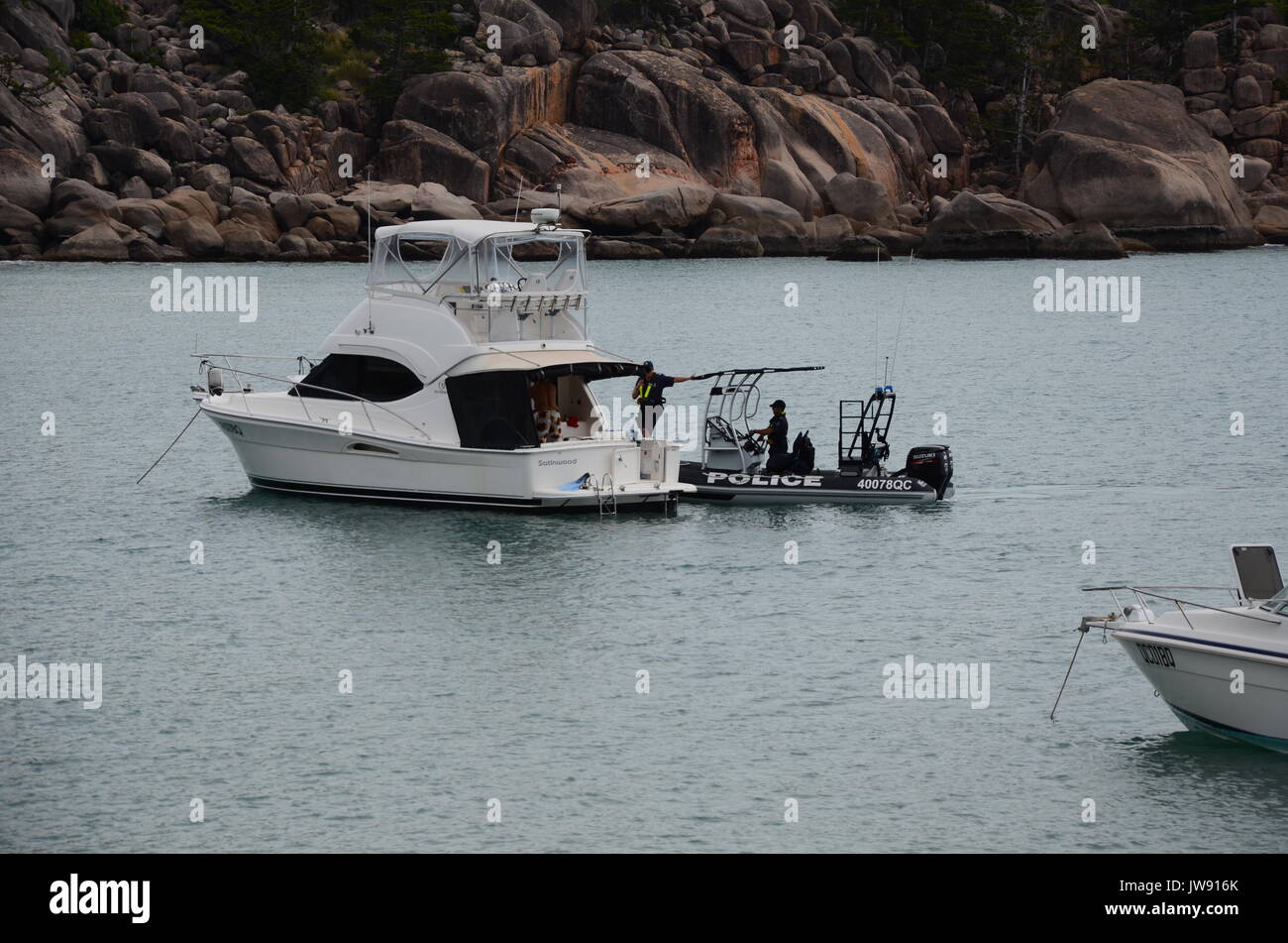 Police marine patrol, florence bay magnetic island Stock Photo