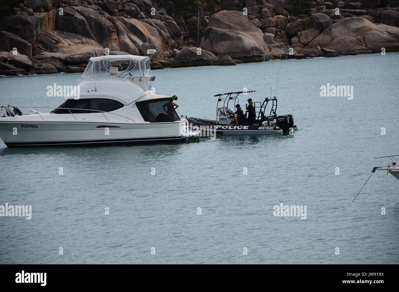 Police marine patrol, florence bay magnetic island Stock Photo