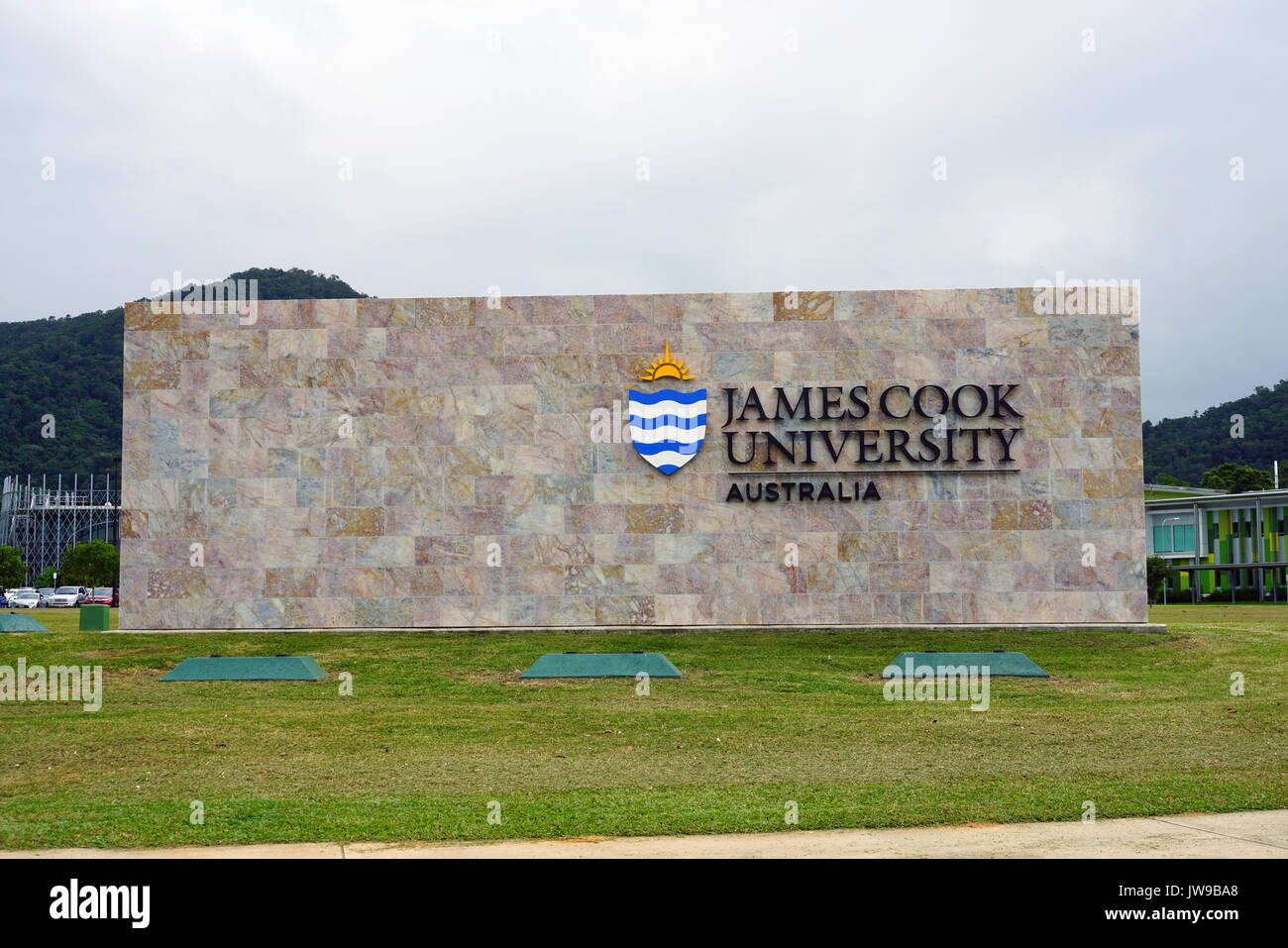 View of the Cairns campus of the James Cook University (JCU), a public research and teaching university located in Queensland. Stock Photo